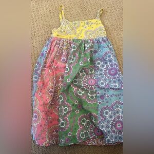 Mini Boden Colorful Patchwork A-Line Dress